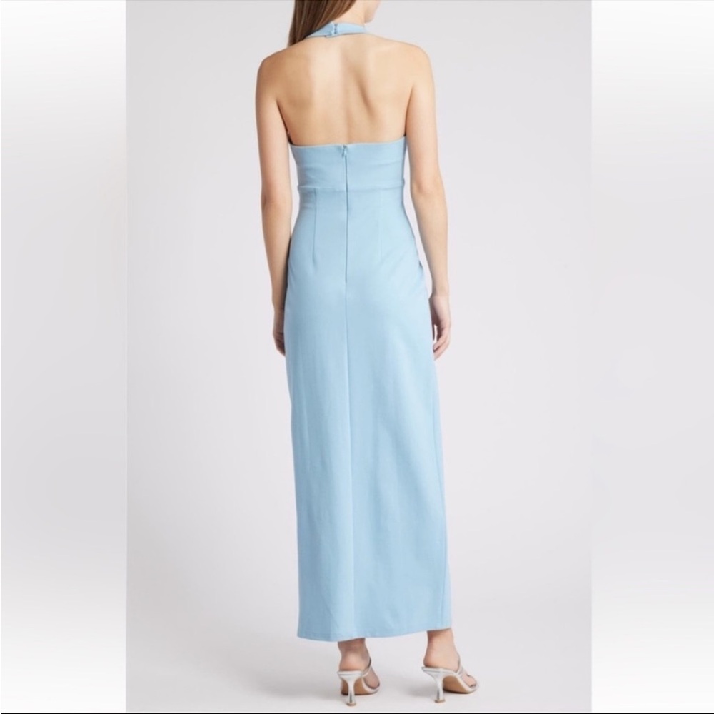 Elliatt Tuning Halter Neck Column Gown - Picture 3 of 7